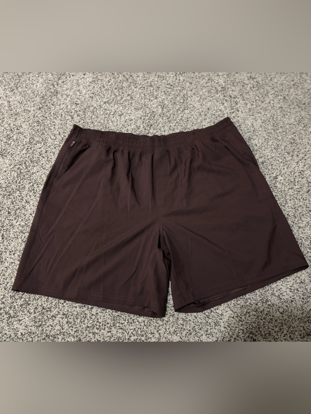 Men's Athletic Shorts in Dark Brown – Lightweight Performance
